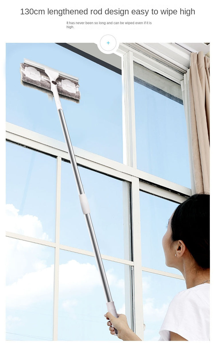 Glass Cleaning Mop Telescopic Rod Window Cleaning Tools Windows Wiper Long Handle Washing Window Brush Cleaner Products For Home