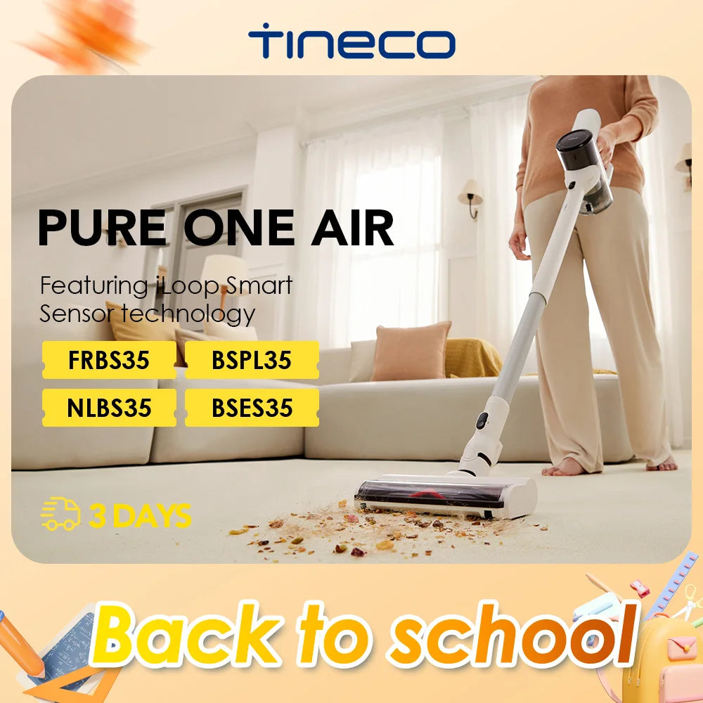 Tineco Pure One Air Cordless Vacuum Cleaner for Home Mop Super Lightweight Wireless Quiet Powerful Suction Cleaning Machine