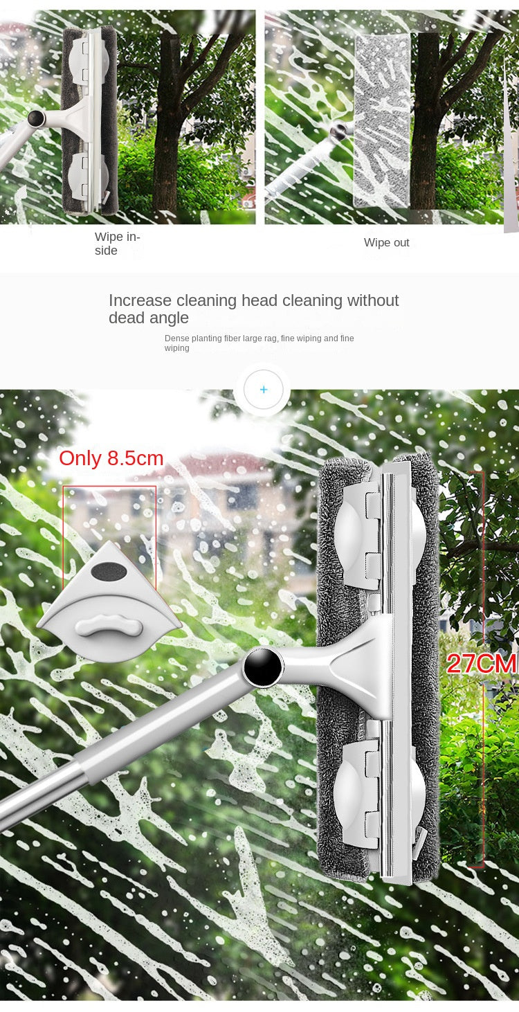 Glass Cleaning Mop Telescopic Rod Window Cleaning Tools Windows Wiper Long Handle Washing Window Brush Cleaner Products For Home