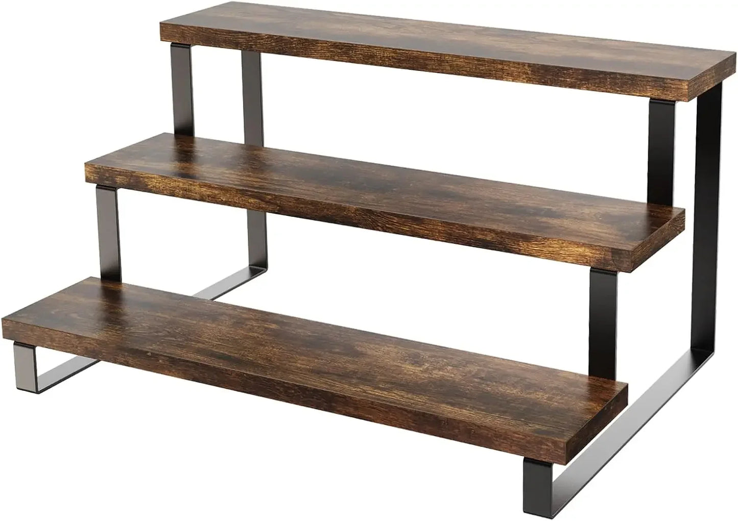 Wooden Display Stand,Tiered Perfume Shelf,Cologne Organizer,Kitchen Spice Rack,Cupcake Display Stand,Display Shelf for Potted Pl