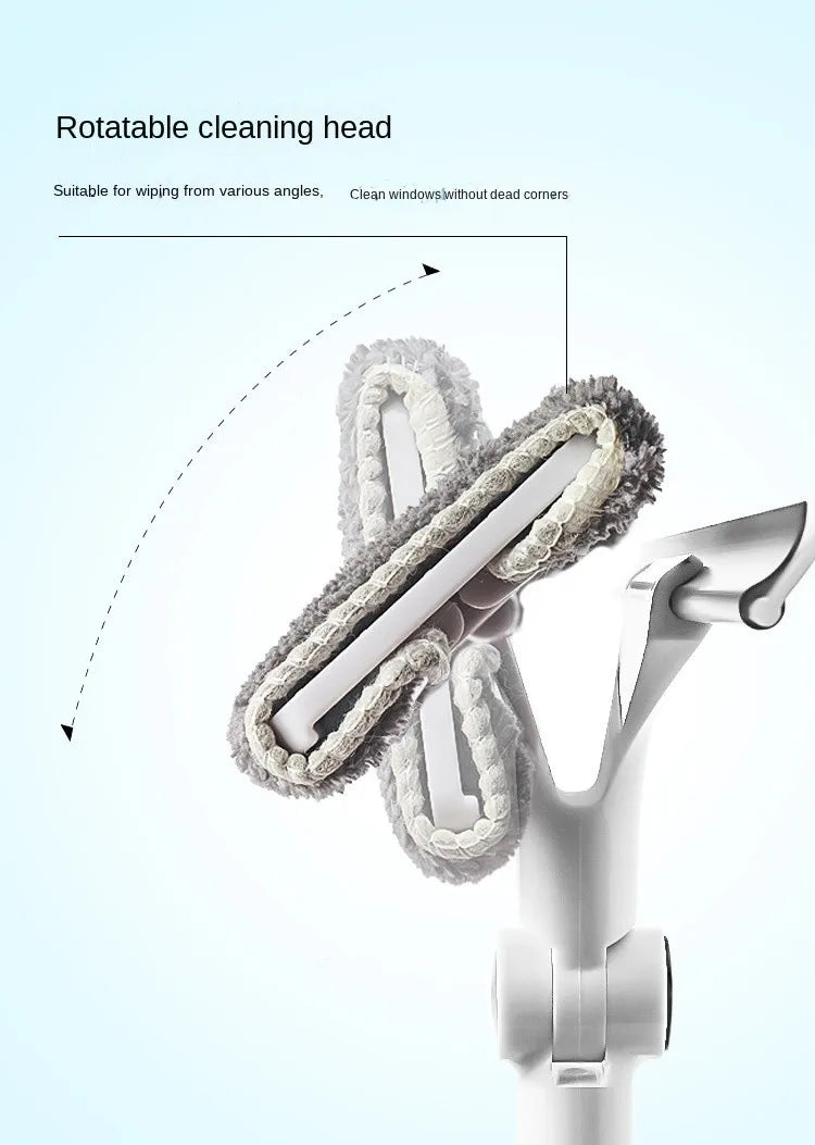 Glass Cleaning Mop Telescopic Rod Window Cleaning Tools Windows Wiper Long Handle Washing Window Brush Cleaner Products For Home